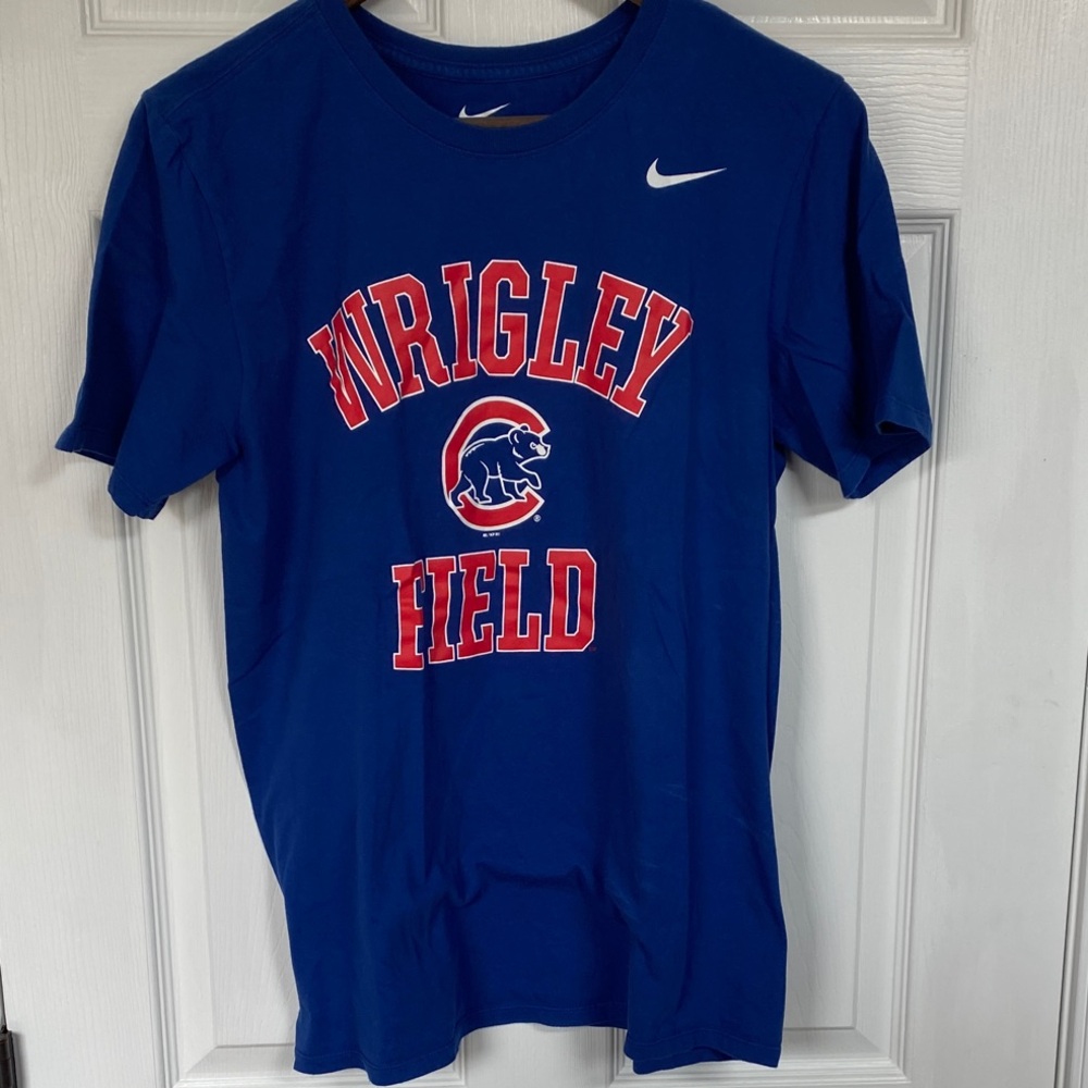 Nike Blue Wrigley Field Graphic Tee